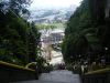 The view down from the 252 steps to the Batu caves