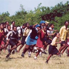 South africa - barny pearce school soccer match celebrations