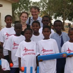 Teaching Cricket in Ghana