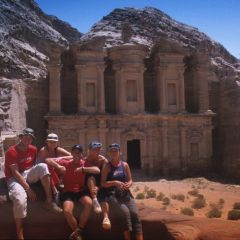 Group at treasury, petra