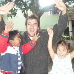 Musa with kids