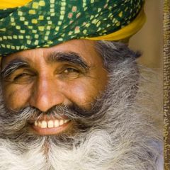 Sikh man at Agra, India