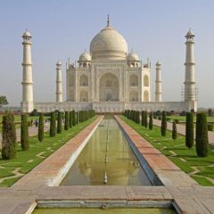 Taj Mahal with the Agra Gardens