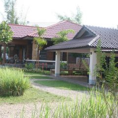View of volunteer house and main house (office)