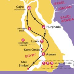 Pharaohs Footsteps Map