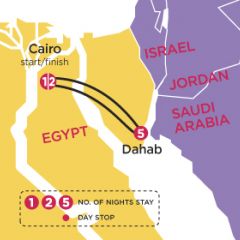 Learn to Dive - Dahab map