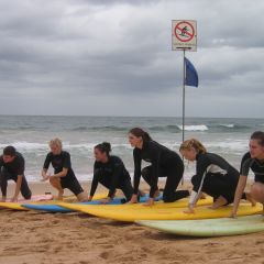 Surfing lessons