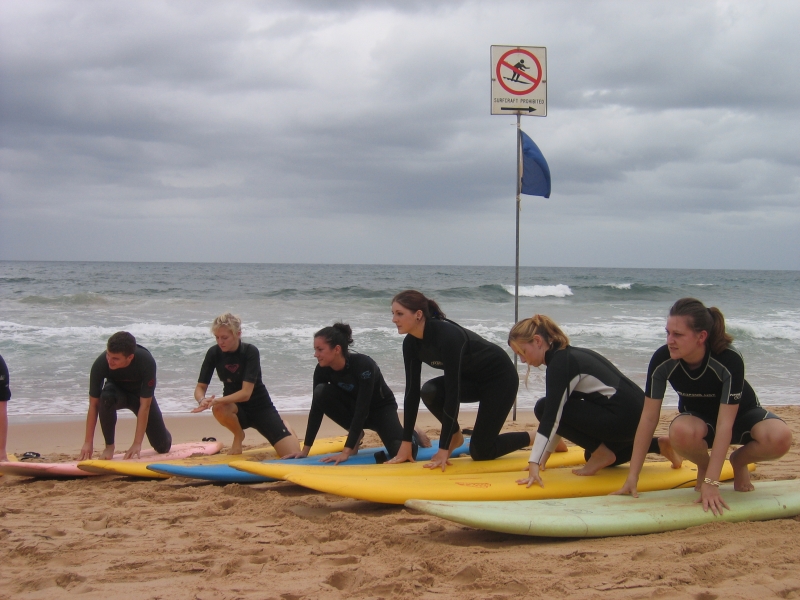 Surfing lessons