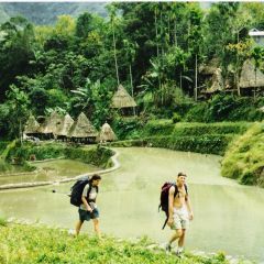 Trekking through remote villages