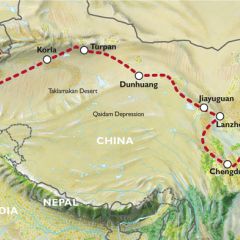 Bishkek to Beijing overland route