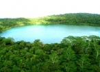 Aerial view of lake lanotoo