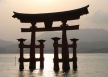 Japan miyajima itsukushima shrine torii gate