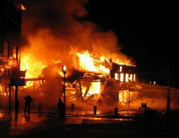 A hostel fire