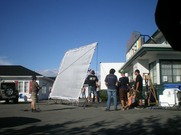 A TV set in Vancouver, Canada