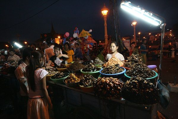 Street market in Cambodia