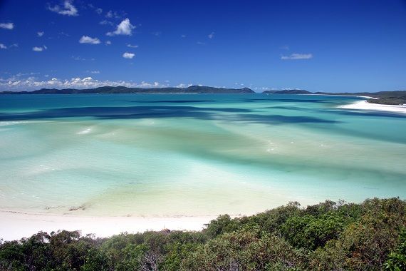 The Whitsundays in Australia are popular for sailing