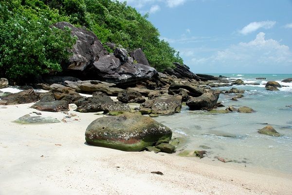 The beach at Sihanoukville, Cambodia