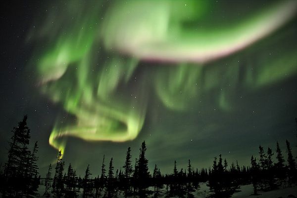 The Aurora Borealis (northern lights) as seen in Canada